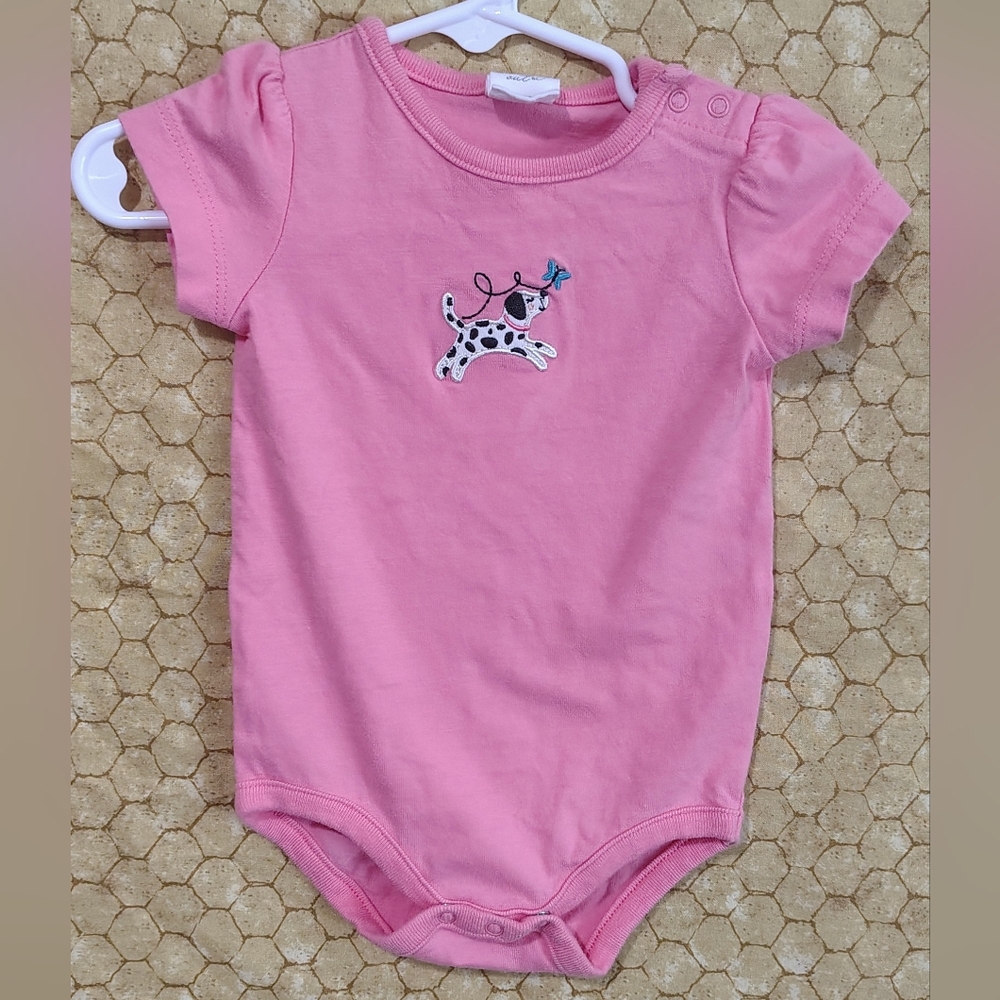 Dalmation Pink Bodysuit Size 6 Months Starting Out